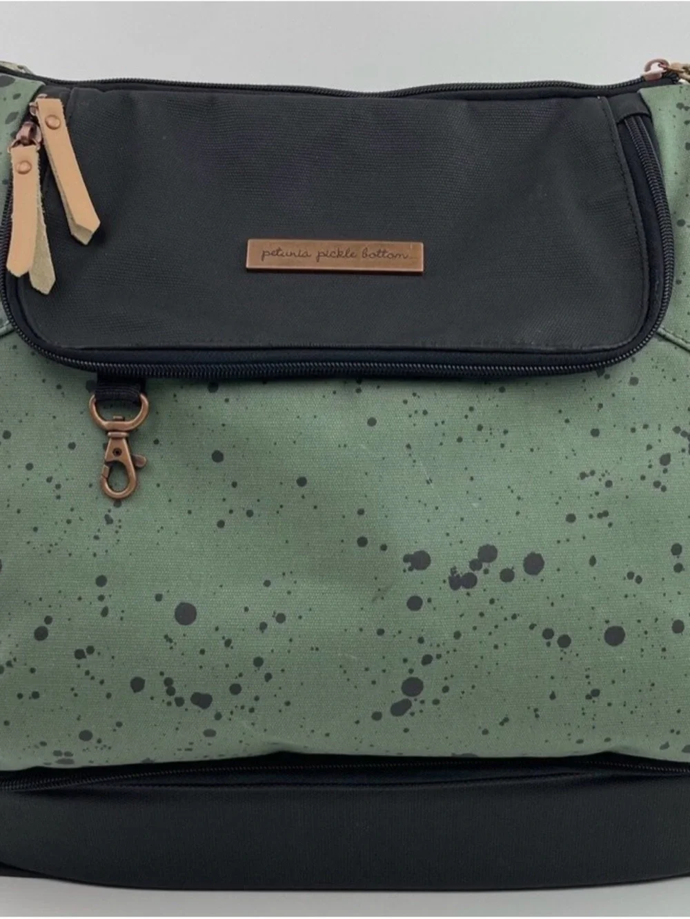 Petunia Pickle Bottom Pivot Backpack Tote Black Speckled